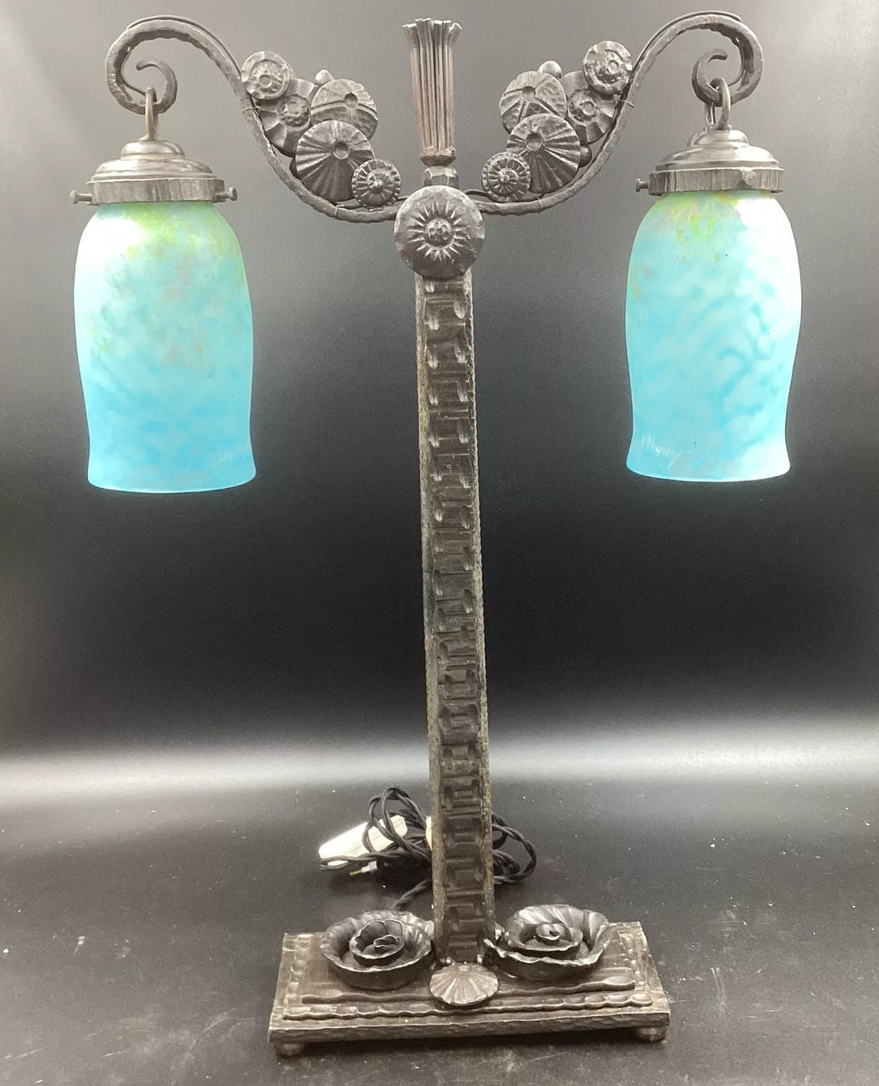 Dome Nancyチューリップタイプのガラスシェード電気スタンド ＋C _