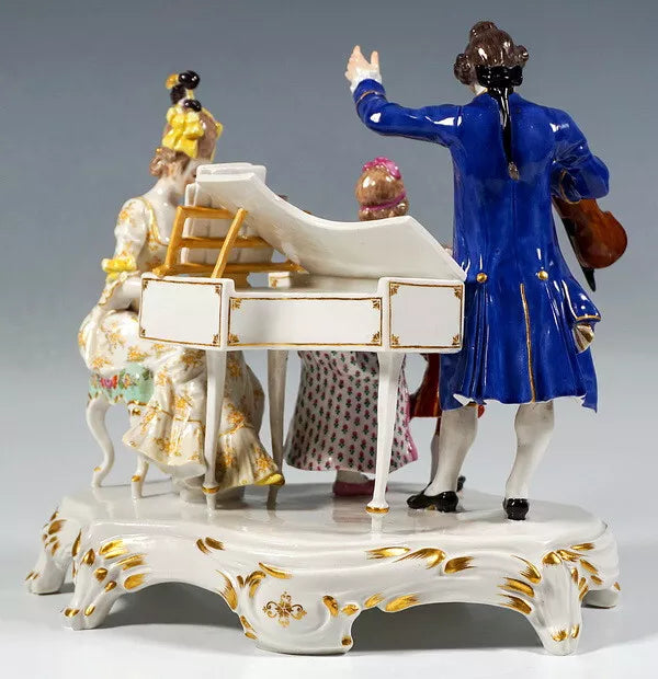 マイセン人形 フィギュリン「ハウスコンサートの群像」 – アンティーク