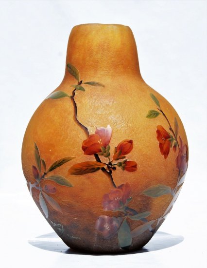 Daum nancy ドームナンシー エナメル彩　花瓶 Daum nancy ドームナンシー エナメル彩花瓶