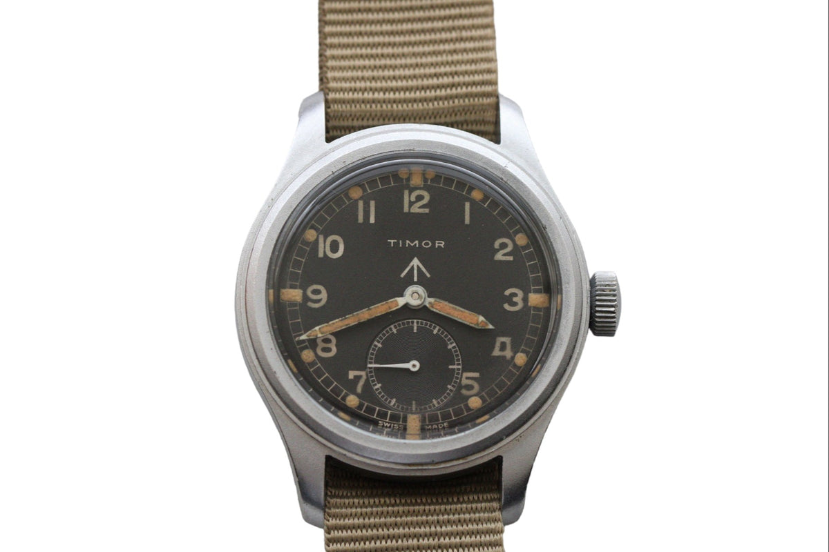 WW2 ティモール ダーティ・ダース ミリタリーウォッチ 軍用腕時計 1945年頃 – アンティークテーブルウェア