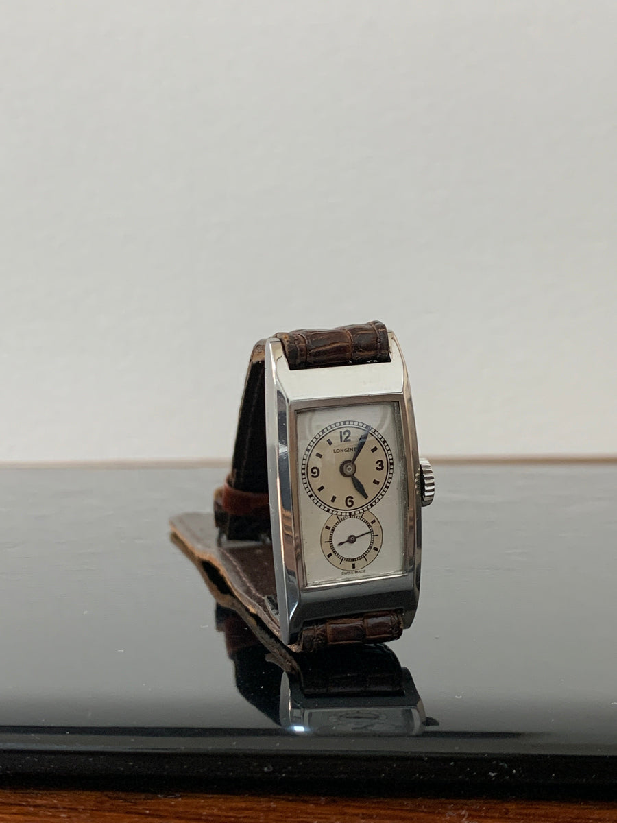 1930's アールデコ プラチナ ロンジン ダイアモンド文字盤 - 時計