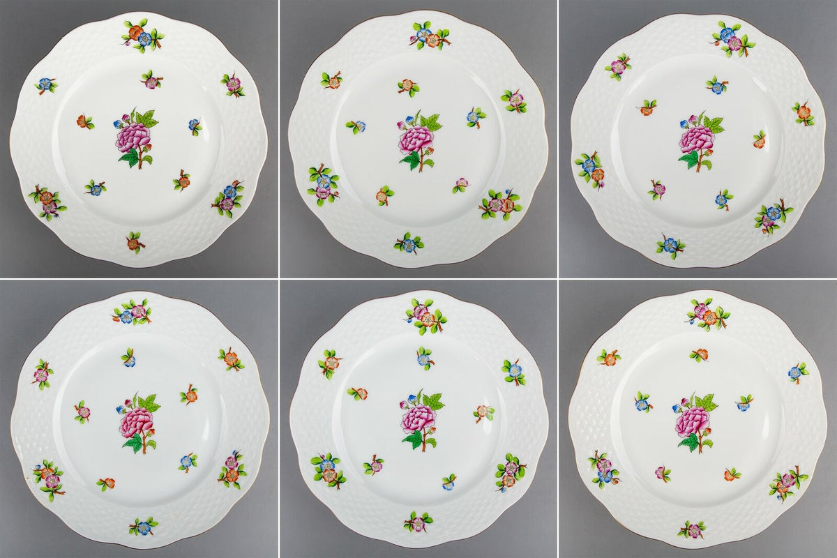 ヘレンド　ETON イートン　デザートプレート　ペア　※未使用保管品　美品 ヘレンド ETON デザートプレート 6枚セット – アンティークテーブルウェア