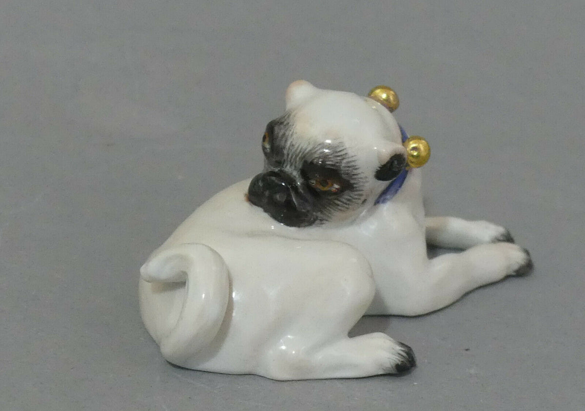 マイセン人形(Meissen)、パグ、1級品、78627 – アンティーク