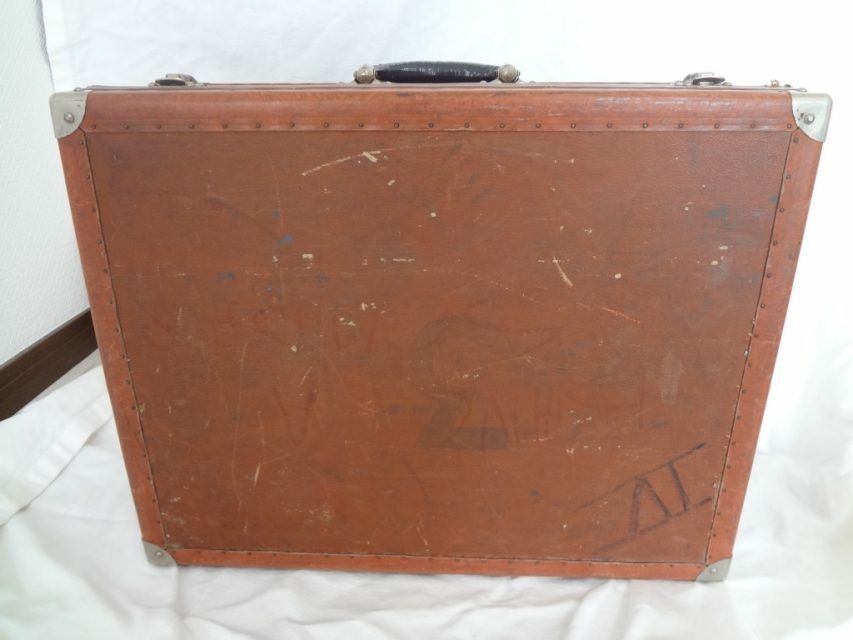 Auth Louis Vuitton Vintage Monogram Jewelry Case Trunk Hand Bag 1G140050n