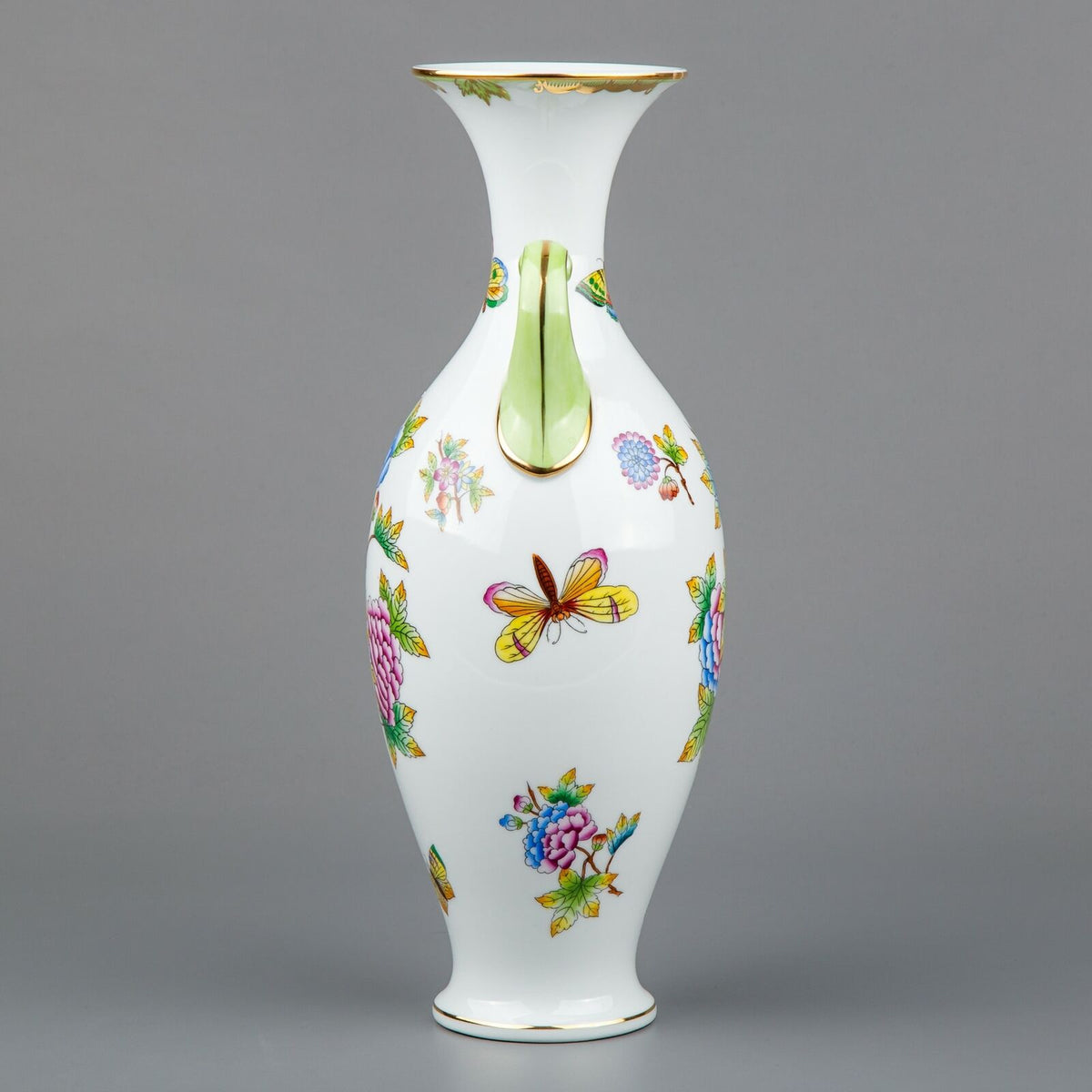 ヘレンド クイーンヴィクトリア 取っ手付き花瓶 – アンティーク 