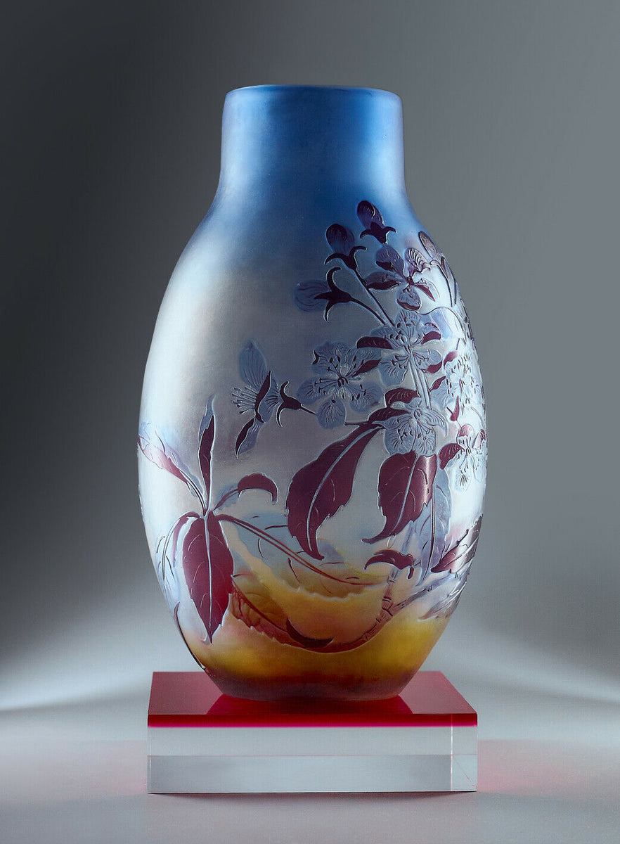 エミールガレ オリジナル アール・ヌーボー ガラス花瓶 – アンティーク