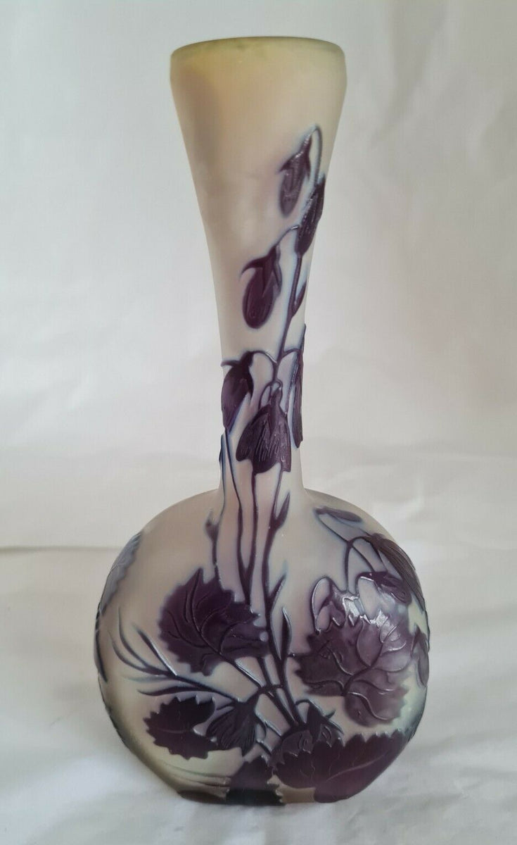 エミールガレ カメオガラス花瓶 1918年～1924年作 アール 