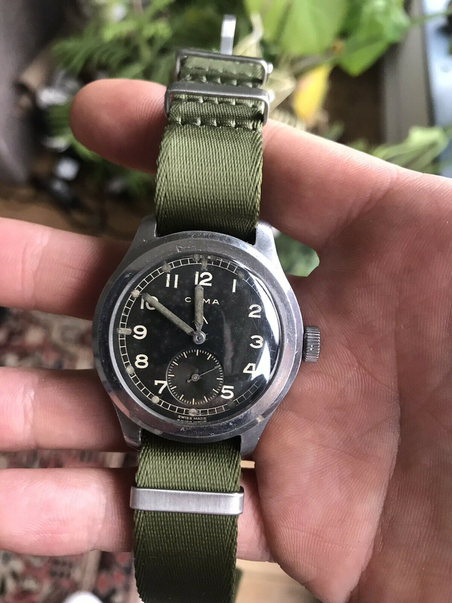 Timor 1940年代 軍用時計 実物 WW2 ミリタリー ウォッチ 手巻き - 時計