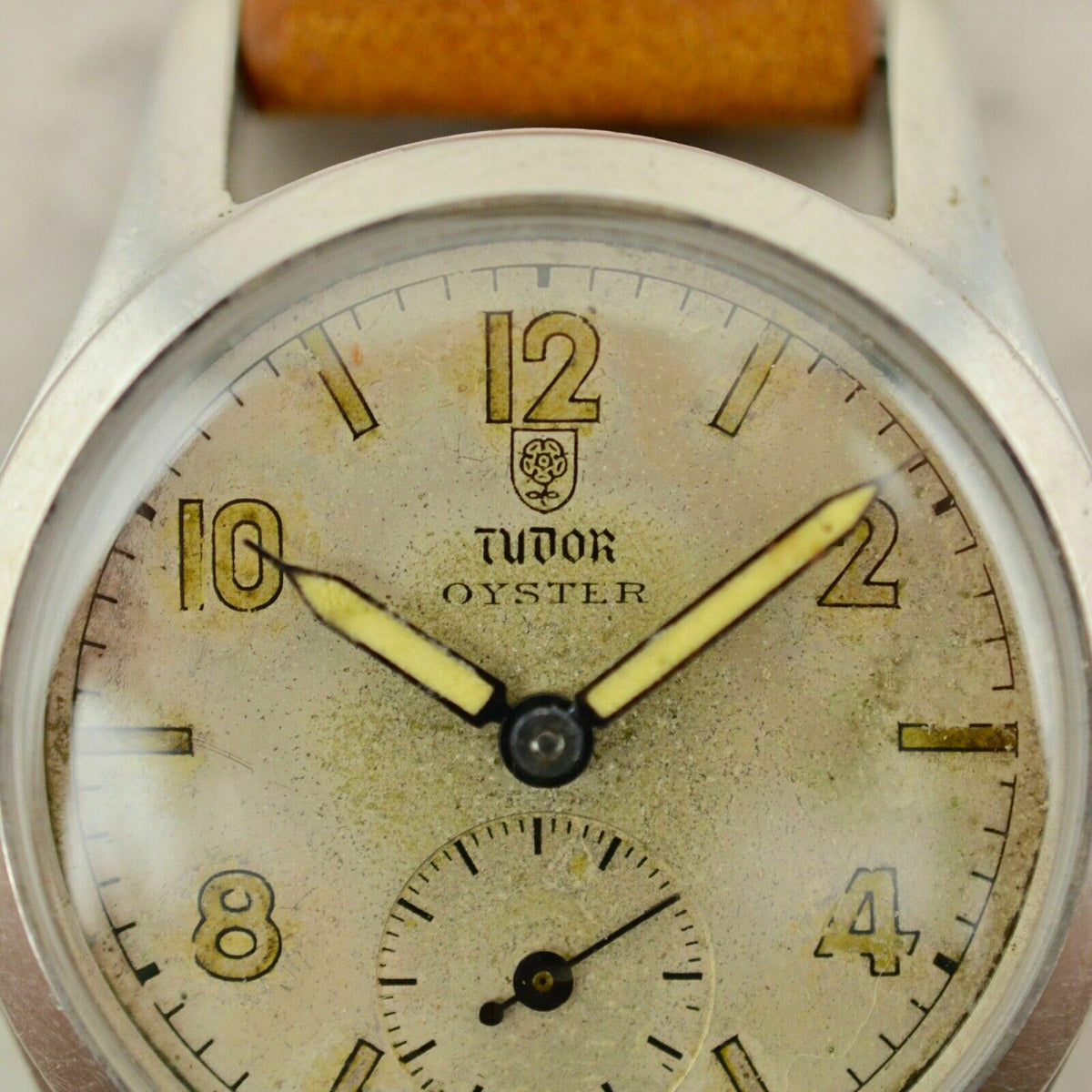 1940年ヴィンテージ チューダーオイスター ロレックス ミリタリー 参考番号4453 cal.59 腕時計 スチール製 – アンティークテーブルウェア