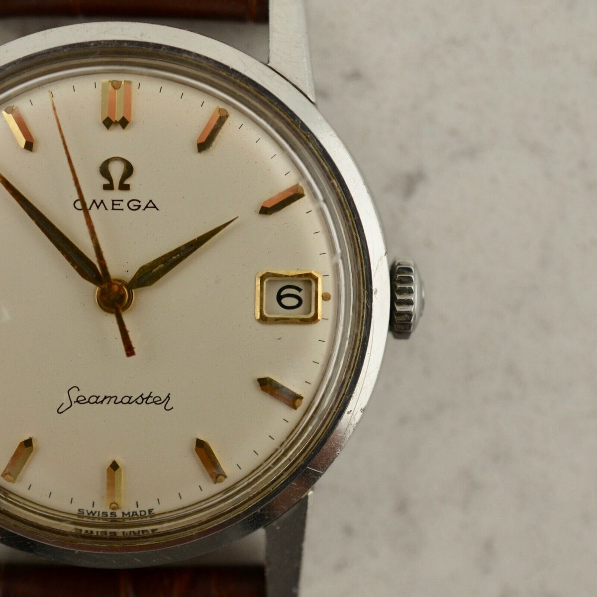 C.1959　ヴィンテージオメガ　機械式(手巻き）　シーマスター　腕時計　CAL.Ω610　型番CK 14384-2 SC　スチール製