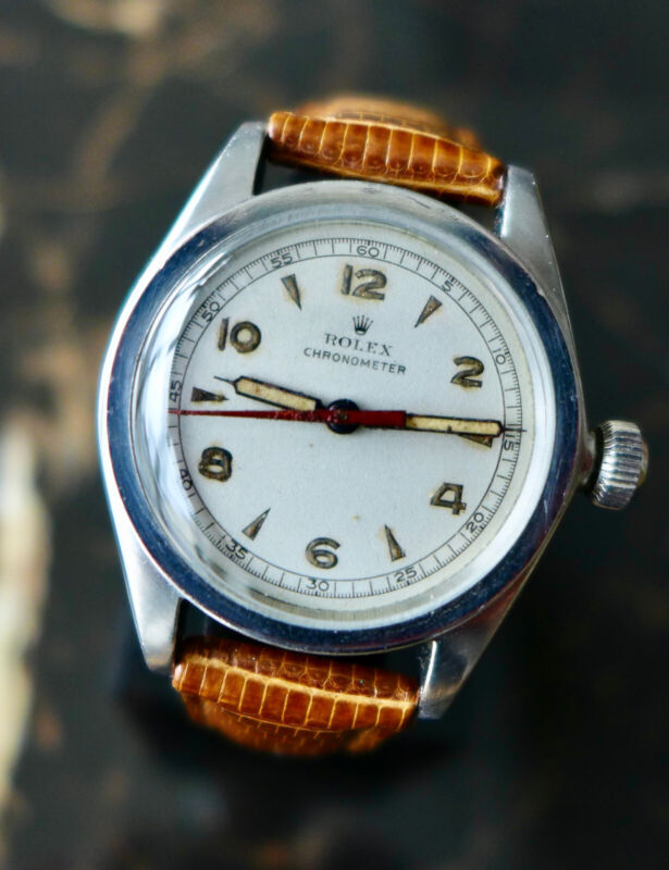レア ヴィンテージ ミリタリー WW2 1941 ロレックス オイスター クロノメーター 腕時計 Ref. 2595