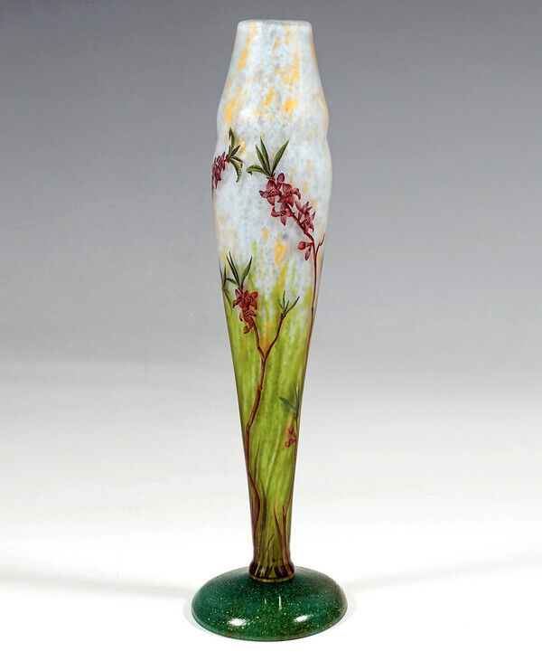 ドーム兄弟（ドームナンシー）沈丁花の花の花瓶– アンティークテーブル