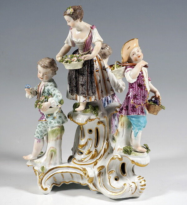 マイセン人形 フィギュリン 4人の庭師の子供たち 1763-1774年頃 