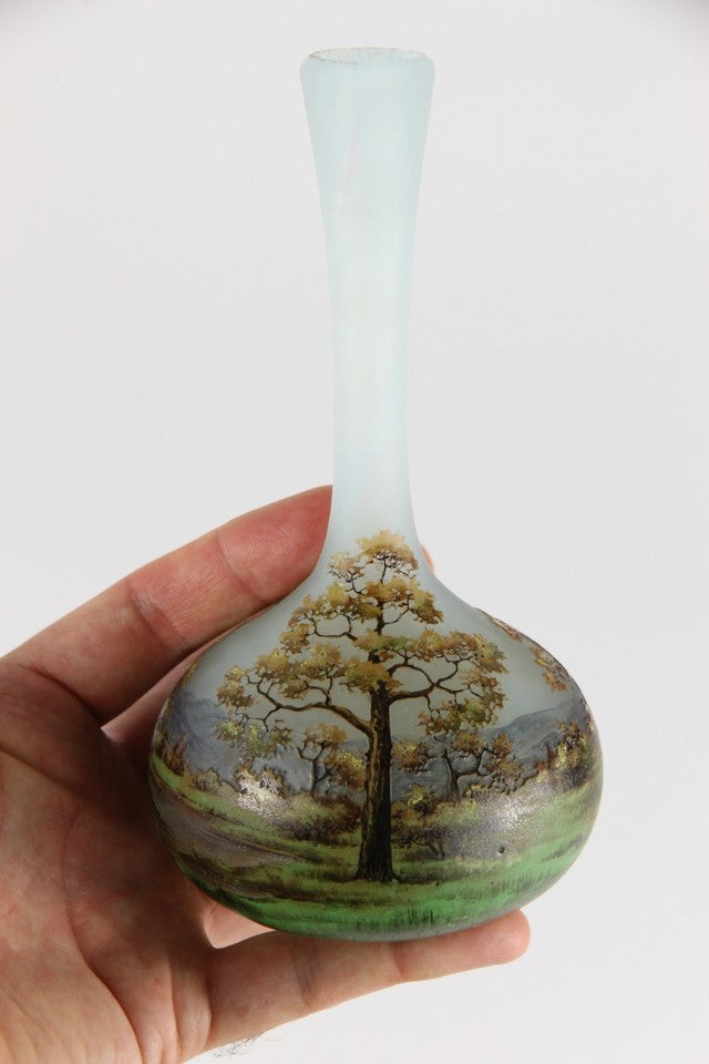 ドーム兄弟　風景の花瓶 オリジナル・アールヌーボー様式のガラス