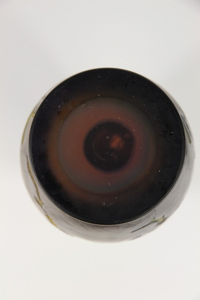 エミールガレ「キンセンカ（Calendula）」の花が描かれた花瓶