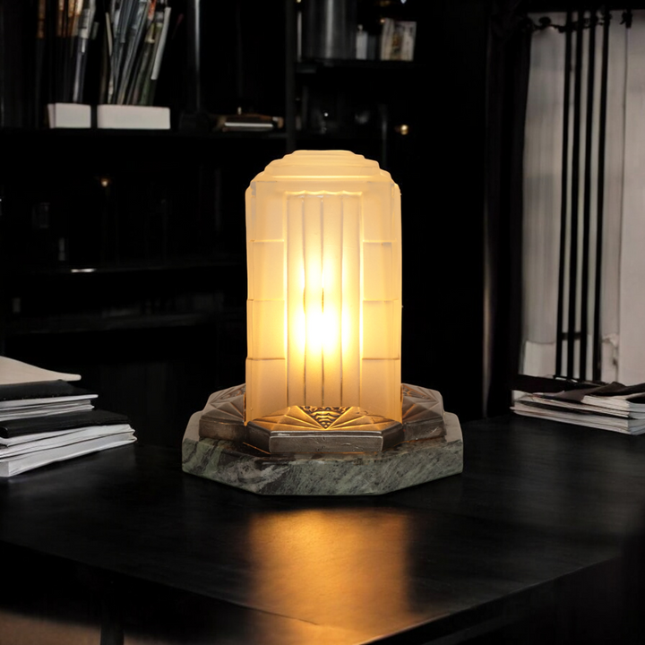 アールデコテーブルランプ "サビノ タワー型一品テーブルライト