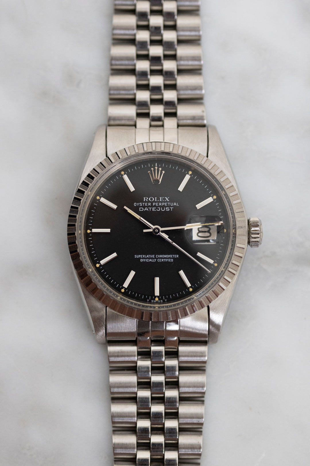 ROLEX ロレックス デイトジャスト Ref.1603 マットブラックダイヤル