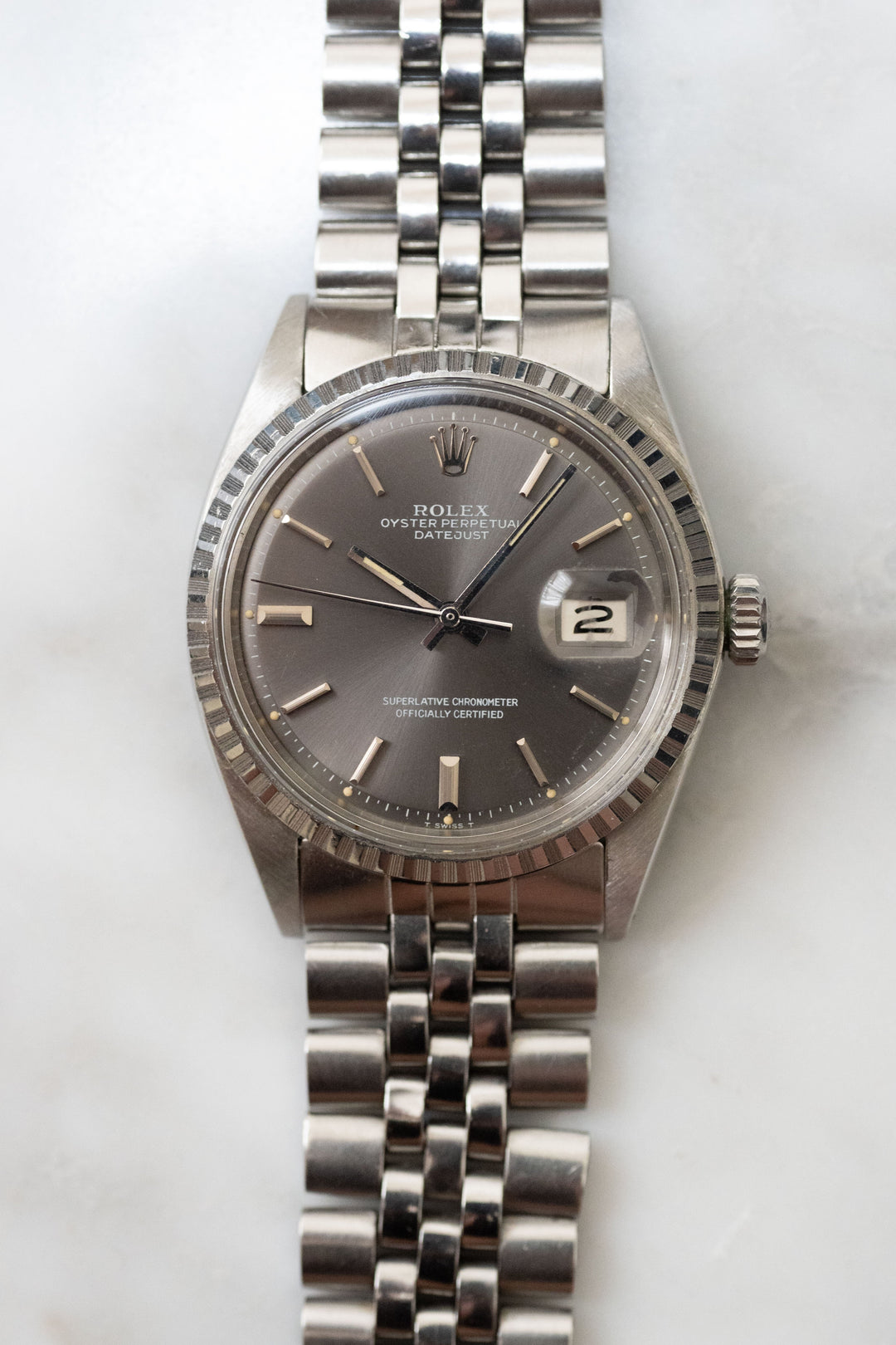 ROLEX ロレックス デイトジャスト Ref.1603 グレーダイヤル ゴースト