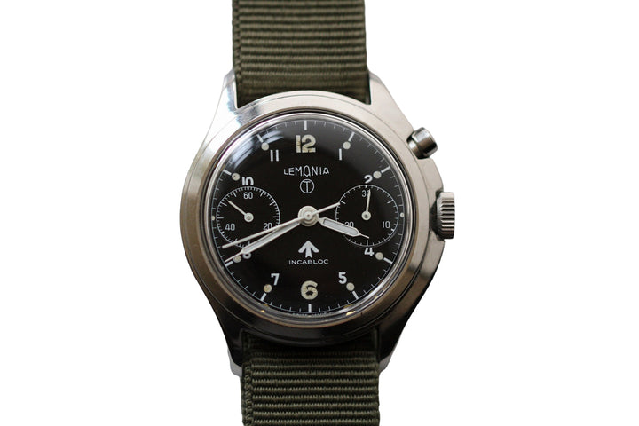 レマニア ワンプッシュクロノグラフ　ミリタリーウォッチ サードモデル　15CHT（cal.2220）　イギリス空軍 6BB