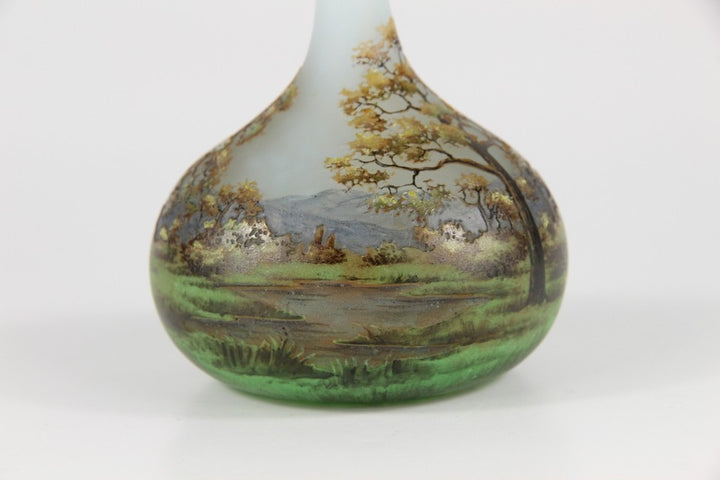 ドーム兄弟　風景の花瓶 オリジナル・アールヌーボー様式のガラス