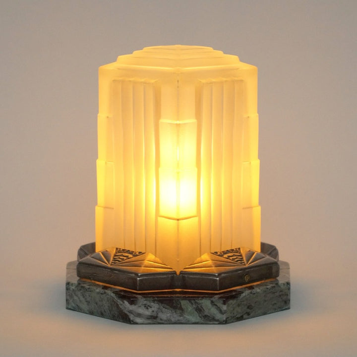 アールデコテーブルランプ "サビノ タワー型一品テーブルライト