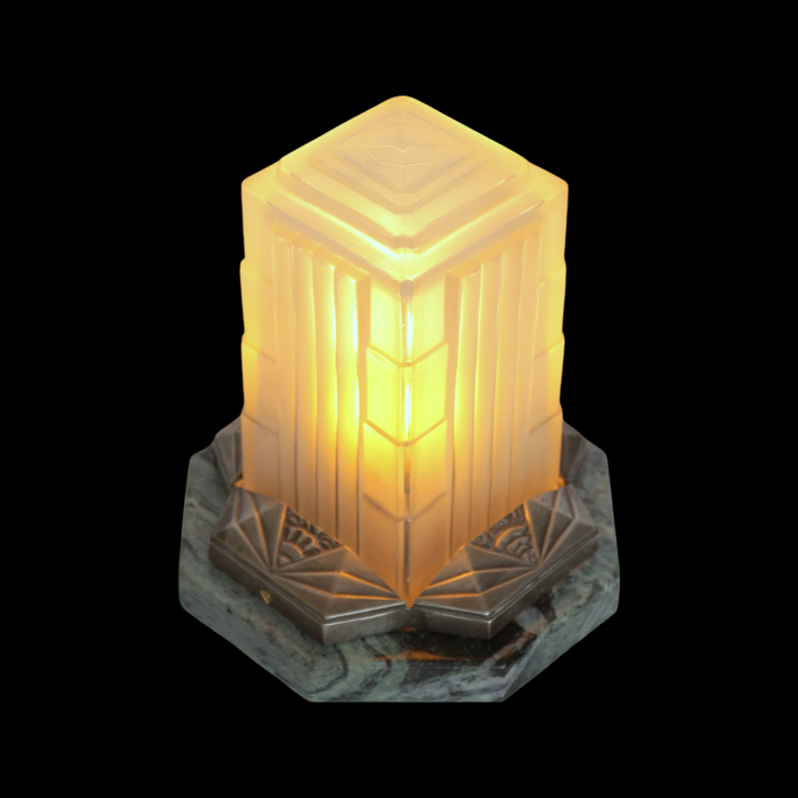 アールデコテーブルランプ "サビノ タワー型一品テーブルライト