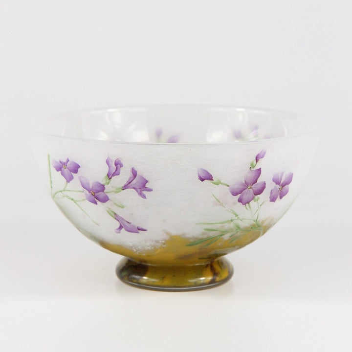 ドーム兄弟（ドームナンシー）紫ナズナの花瓶　 フランス製 1910年頃
