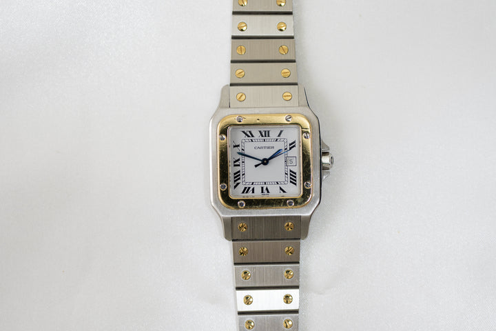 カルティエ　サントスカレ/ガルべLMサイズ　ステンレス x ゴールドコンビ自動巻モデル  Ref：2961