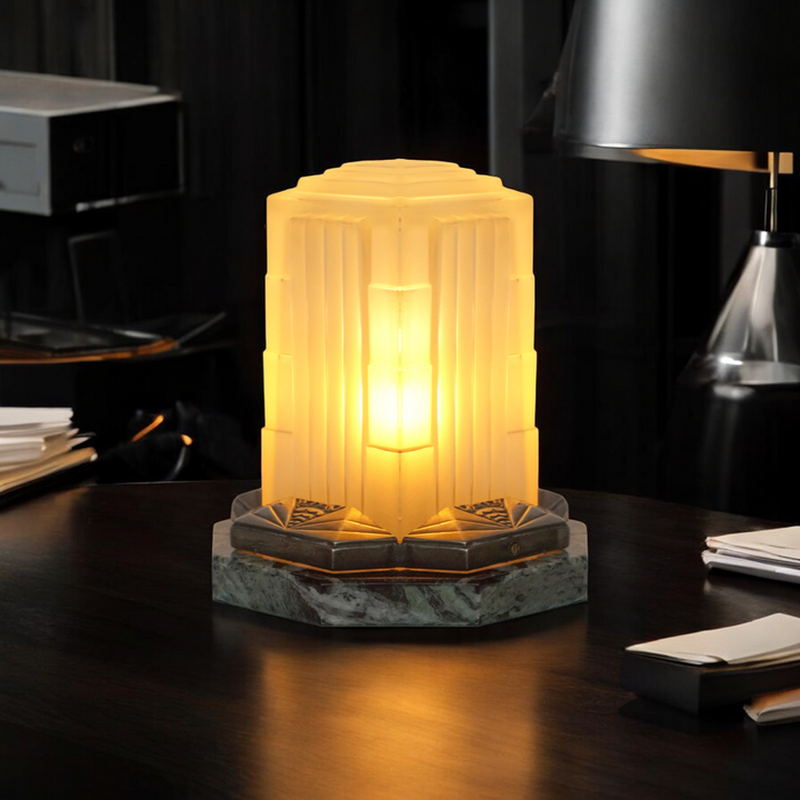 アールデコテーブルランプ "サビノ タワー型一品テーブルライト