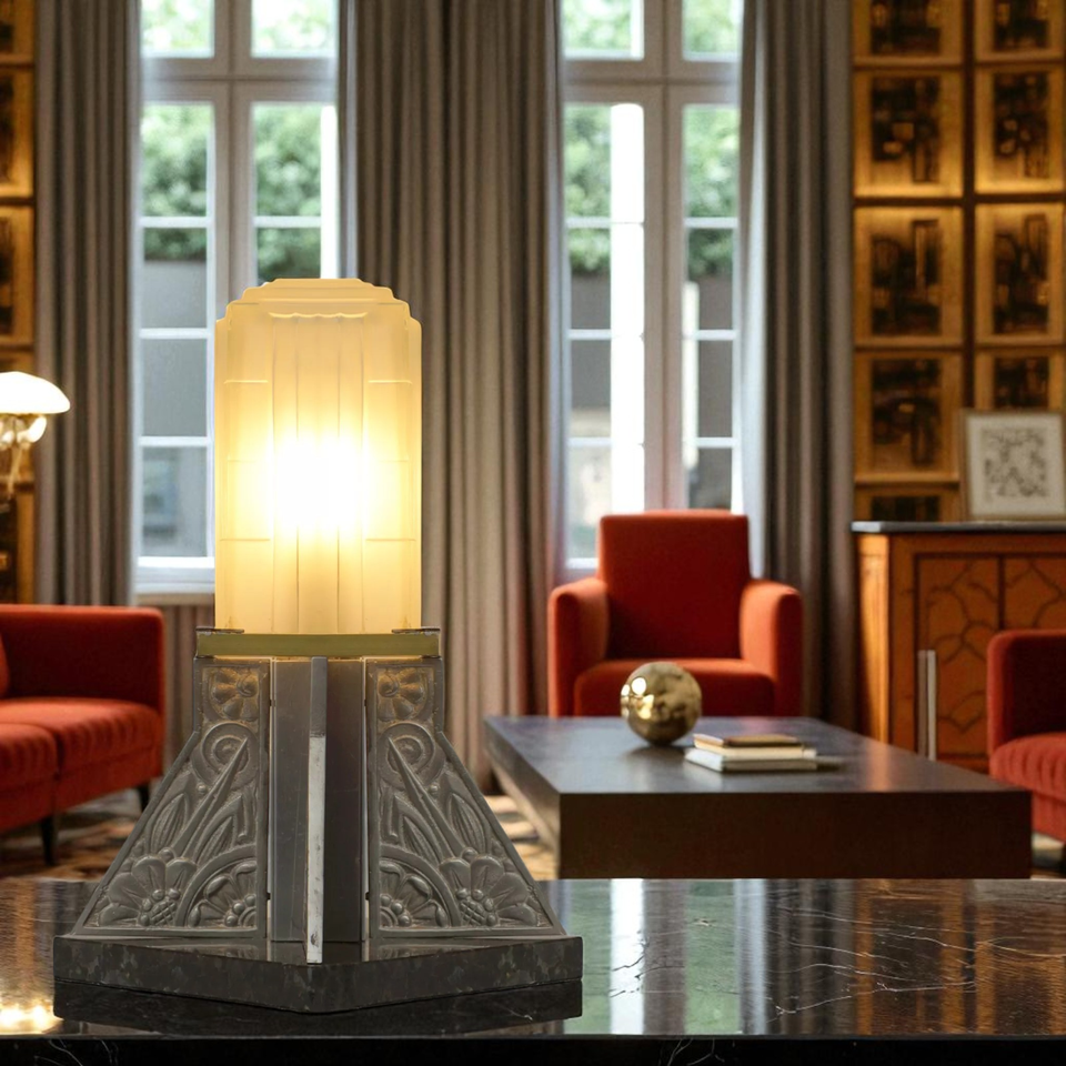 サビノ フレンチアールデコ テーブルランプ "Popincourt" 1930 テーブルライト