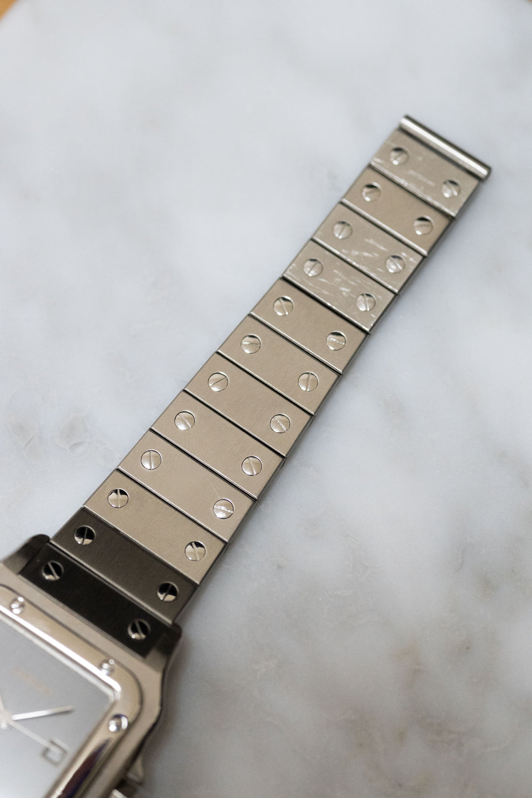 CARTIER カルティエ サントスカレ LMサイズ グレーダイヤル ゴースト ステンレスモデル  Ref.2960