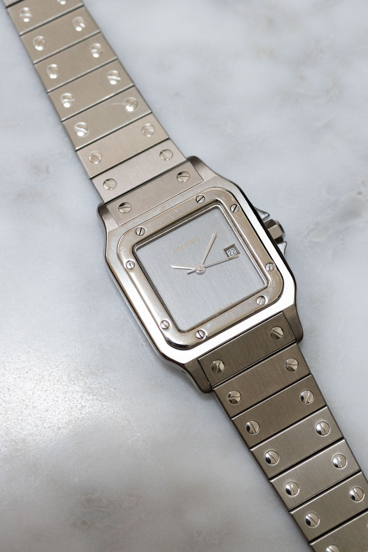 CARTIER カルティエ サントスカレ LMサイズ グレーダイヤル ゴースト ステンレスモデル  Ref.2960