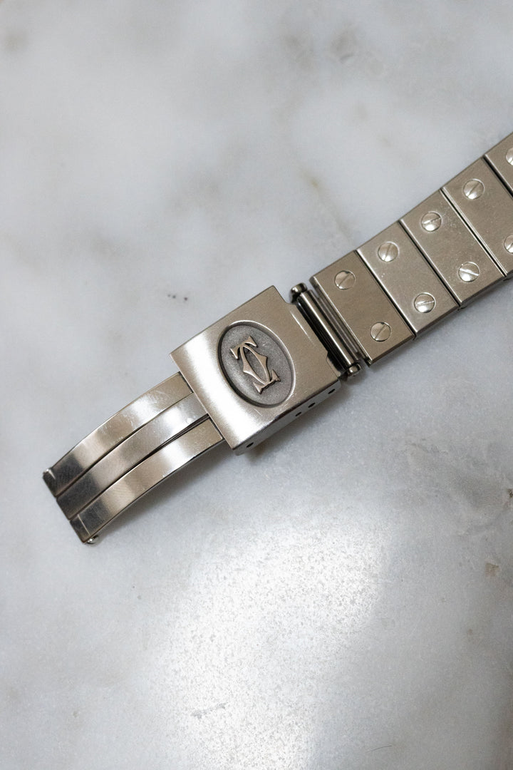 CARTIER カルティエ サントスカレ LMサイズ グレーダイヤル ゴースト ステンレスモデル  Ref.2960