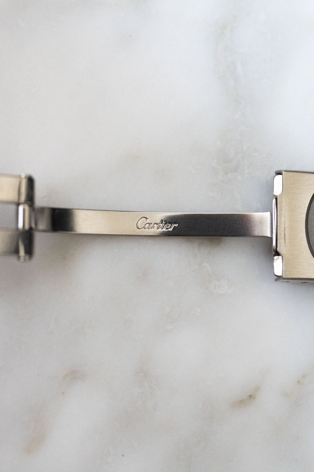 CARTIER カルティエ サントスカレ LMサイズ グレーダイヤル ゴースト ステンレスモデル  Ref.2960