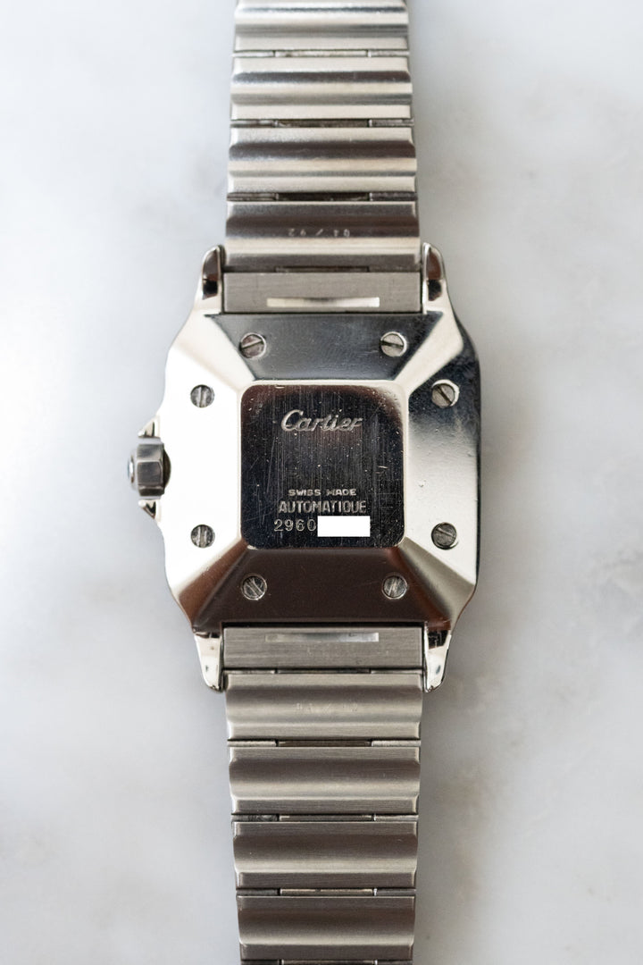 CARTIER カルティエ サントスカレ LMサイズ グレーダイヤル ゴースト ステンレスモデル  Ref.2960