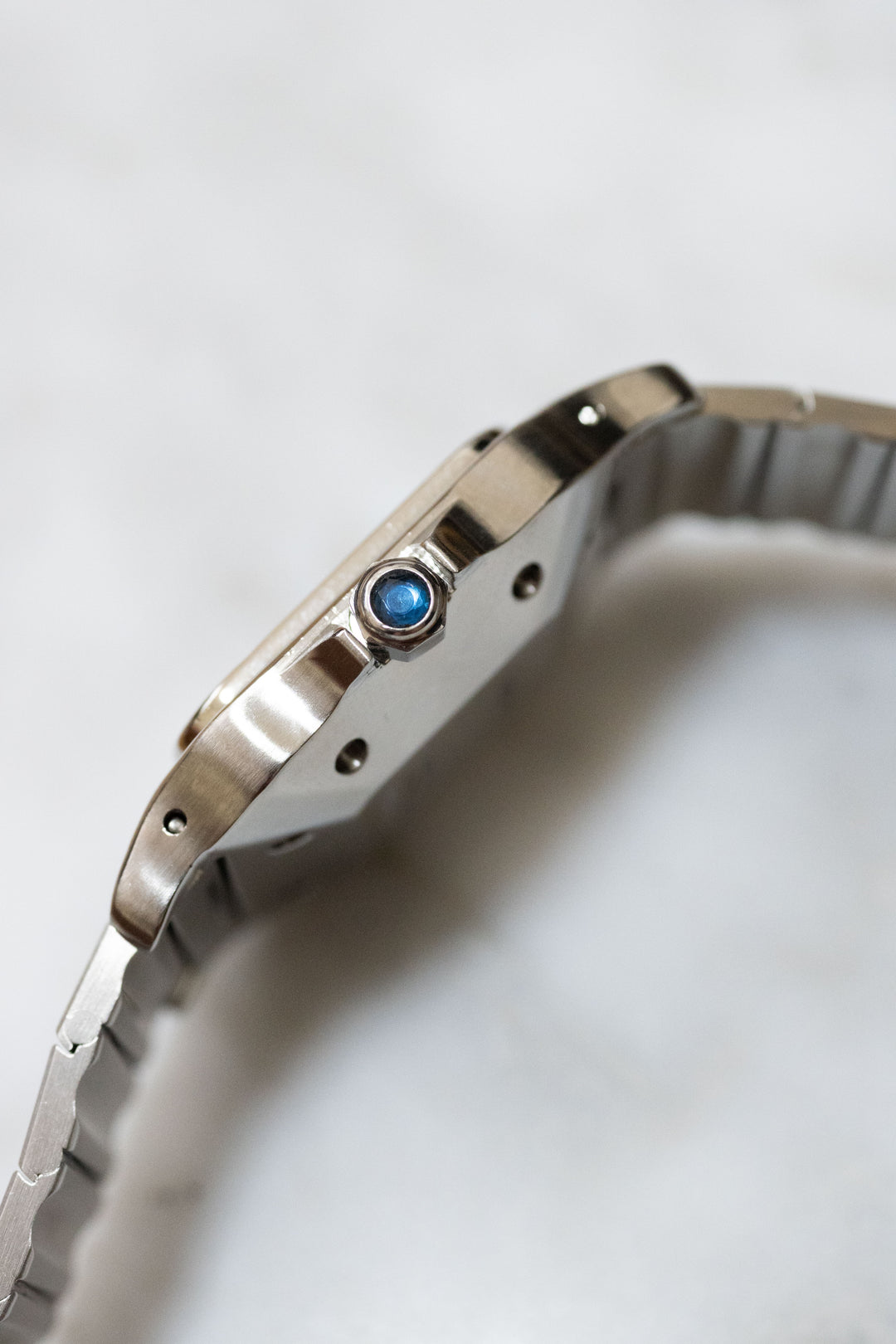 CARTIER カルティエ サントスカレ LMサイズ グレーダイヤル ゴースト ステンレスモデル  Ref.2960