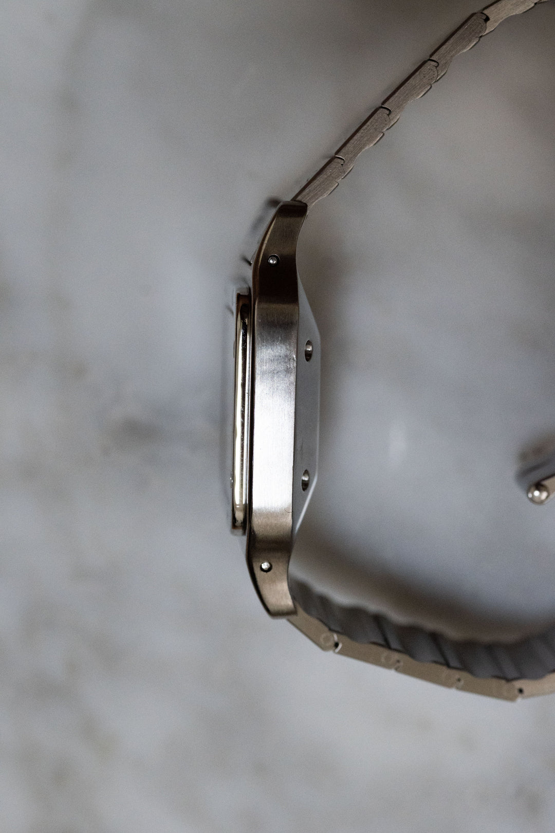 CARTIER カルティエ サントスカレ LMサイズ グレーダイヤル ゴースト ステンレスモデル  Ref.2960