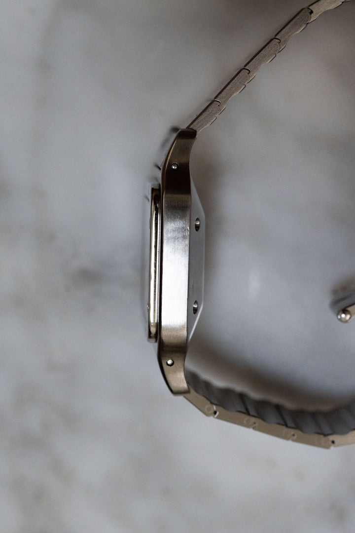 CARTIER カルティエ サントスカレ LMサイズ グレーダイヤル ゴースト ステンレスモデル  Ref.2960