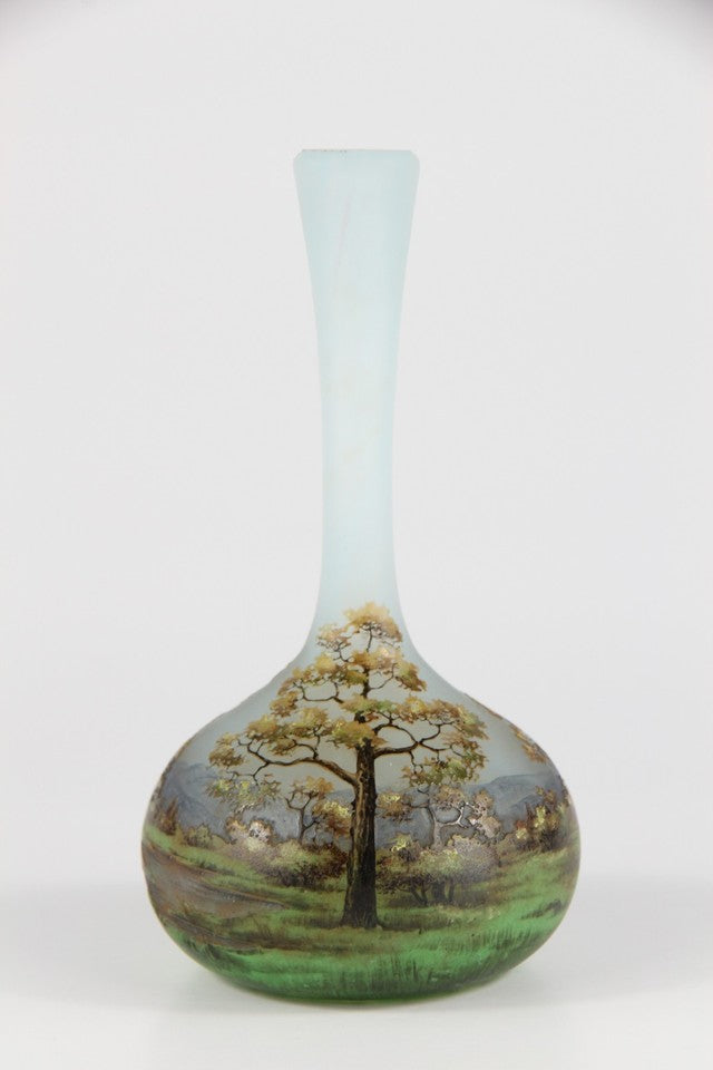 ドーム兄弟　風景の花瓶 オリジナル・アールヌーボー様式のガラス