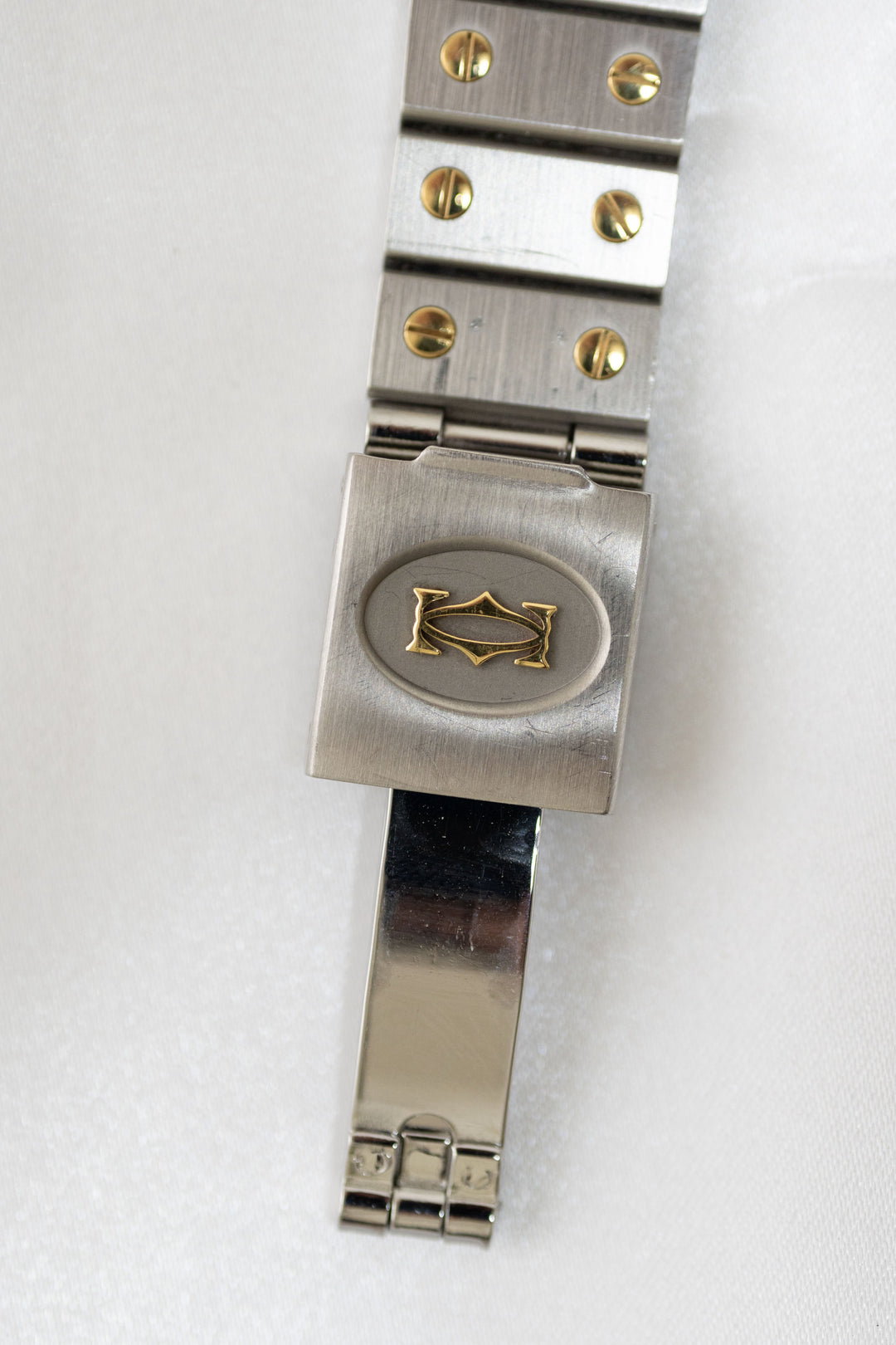 カルティエ　サントスカレ/ガルべLMサイズ　ステンレス x ゴールドコンビ自動巻モデル  Ref：2961