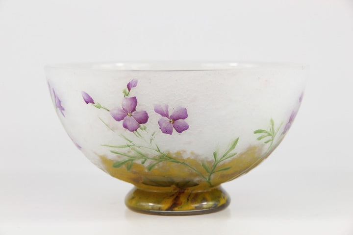 ドーム兄弟（ドームナンシー）紫ナズナの花瓶　 フランス製 1910年頃