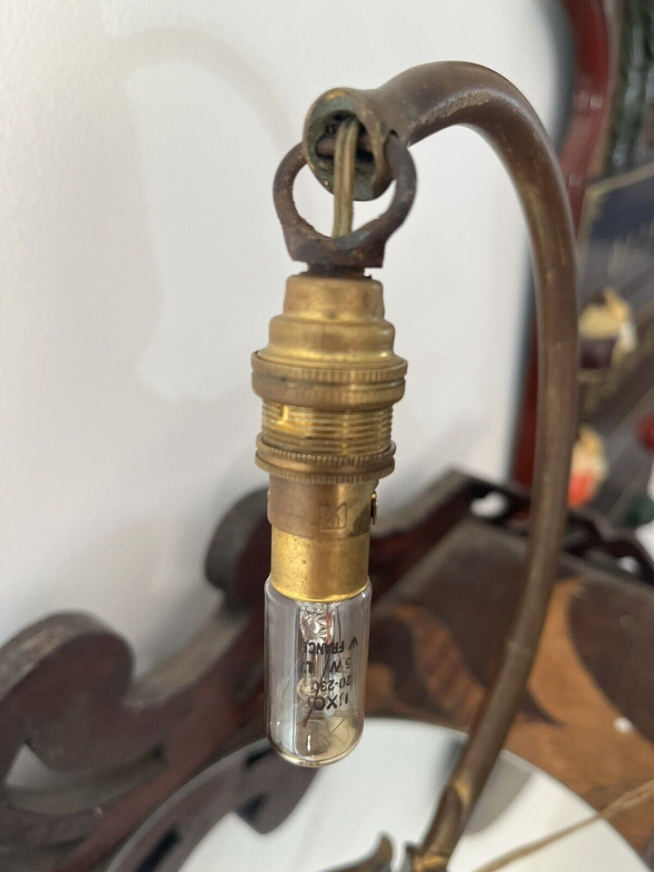 エミールガレ 朝顔が描かれたテーブルランプ アールヌーボー期の作品