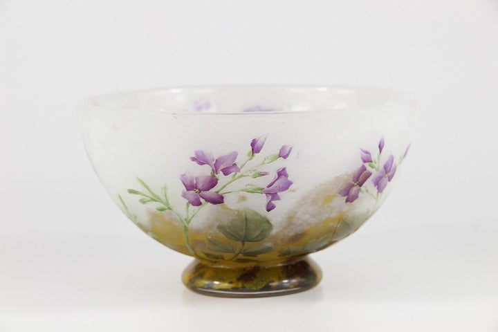 ドーム兄弟（ドームナンシー）紫ナズナの花瓶　 フランス製 1910年頃