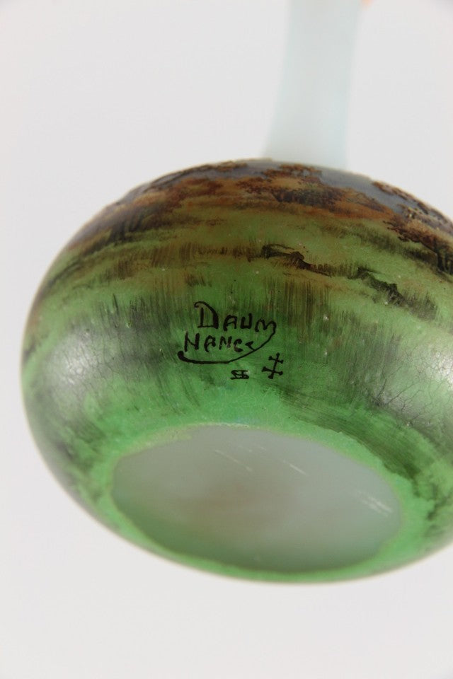 ドーム兄弟　風景の花瓶 オリジナル・アールヌーボー様式のガラス