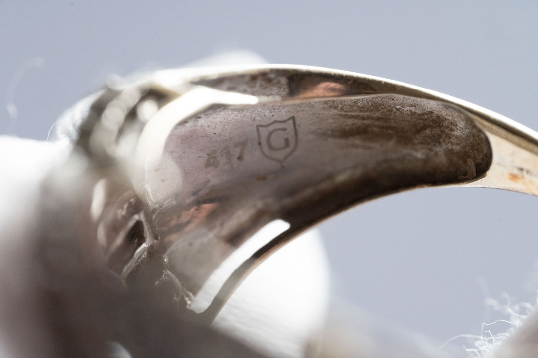 10K 1.5ct ダイヤモンド・ボリュメトリック・クラスターリング 4.5g