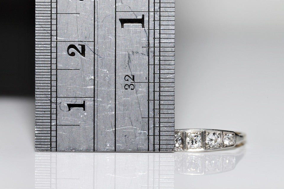 ヴィンテージ 1970年代頃 18Kゴールド 天然ダイヤモンド 装飾 リング