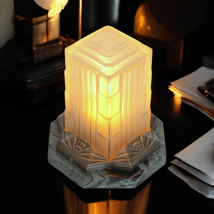 アールデコテーブルランプ "サビノ タワー型一品テーブルライト