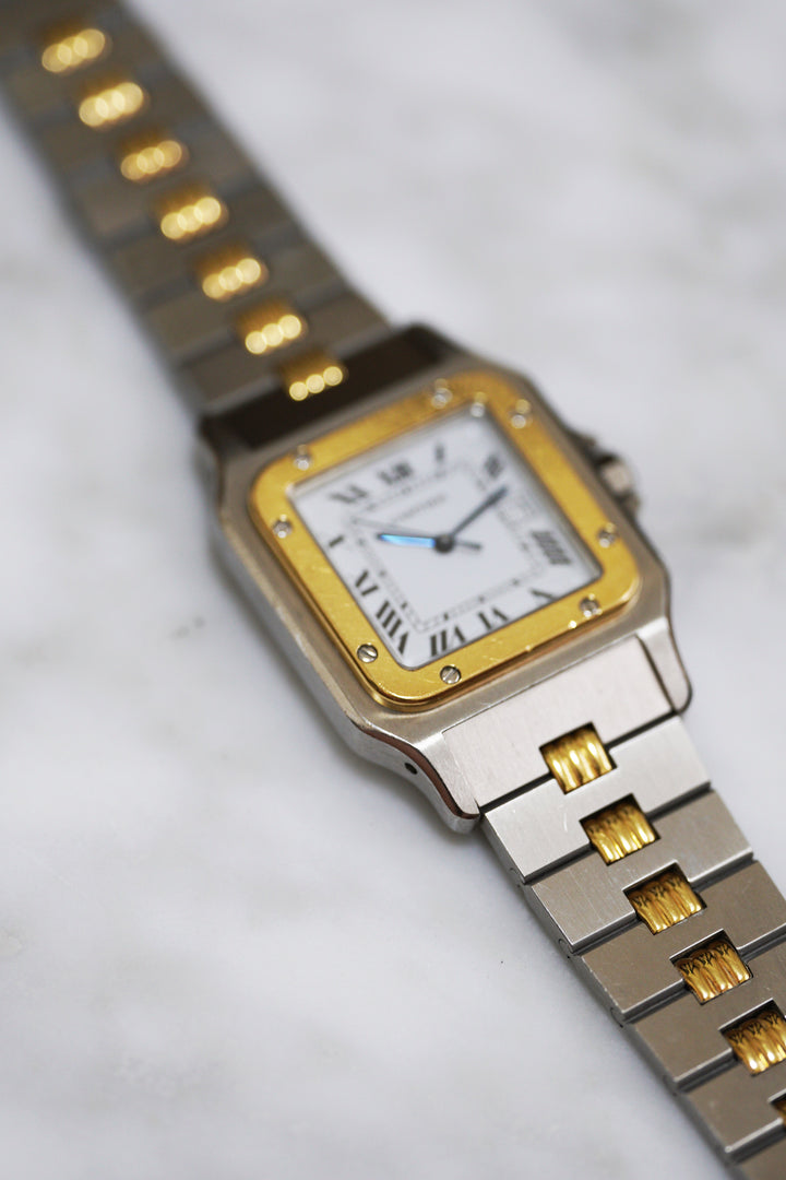 CARTIER カルティエ サントスカレ LMサイズ コンビモデル ゴドロンブレス Ref.2961