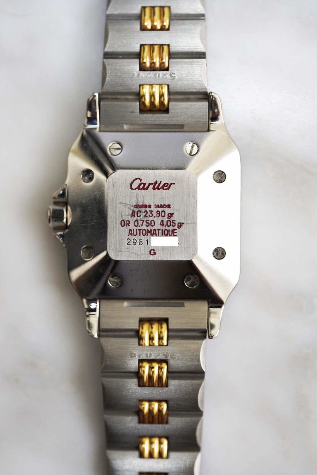 CARTIER カルティエ サントスカレ LMサイズ コンビモデル ゴドロンブレス Ref.2961