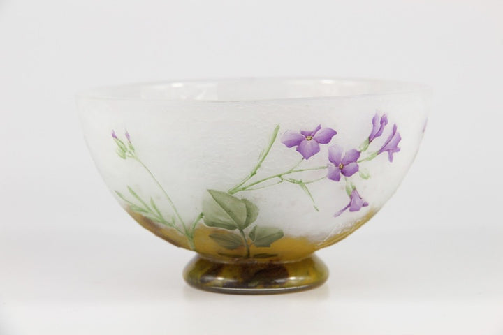 ドーム兄弟（ドームナンシー）紫ナズナの花瓶　 フランス製 1910年頃